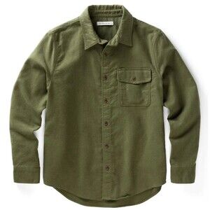 OUTERKNOWN Shirt Jacket Men's Olive Green Terra Nova Moleskin Shirt